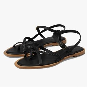 Free People Sunny Days Leather Ankle Strap Sandals 7.5